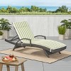 GDFStudio Olivia Outdoor Water Resistant Fabric Chaise Lounge Cushion - 2 of 4