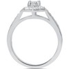 Pompeii3 3/4ct Halo Diamond Engagement Ring 14K White Gold - 3 of 4