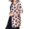 Women's Chic Button-up Cardigan With Print - Double Take - 3 of 4
