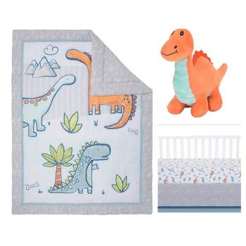 Sammy & Lou Dinosaur Million Years Baby Nursery Crib Bedding Set - 4pc