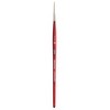 Princeton Velvetouch Spotter Brush, Synthetic Bristles, Short Handle Mixed Media Paintbrush, Scarlet, Size 5/0, Pack of 3 - 2 of 4