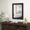 Tangkula 32" x 24"Wood Framed Wall Mirror w/Solid Wood Frame Vertical Horizontal Hanging - 2 of 4