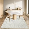 Washable Modern Plaid Area Rug, Low Pile Non-Slip Geometric Soft Carpet, Stain Resistant Checkered Rug for Living Room, Bedroom, Office, Kitchen - 3 of 4