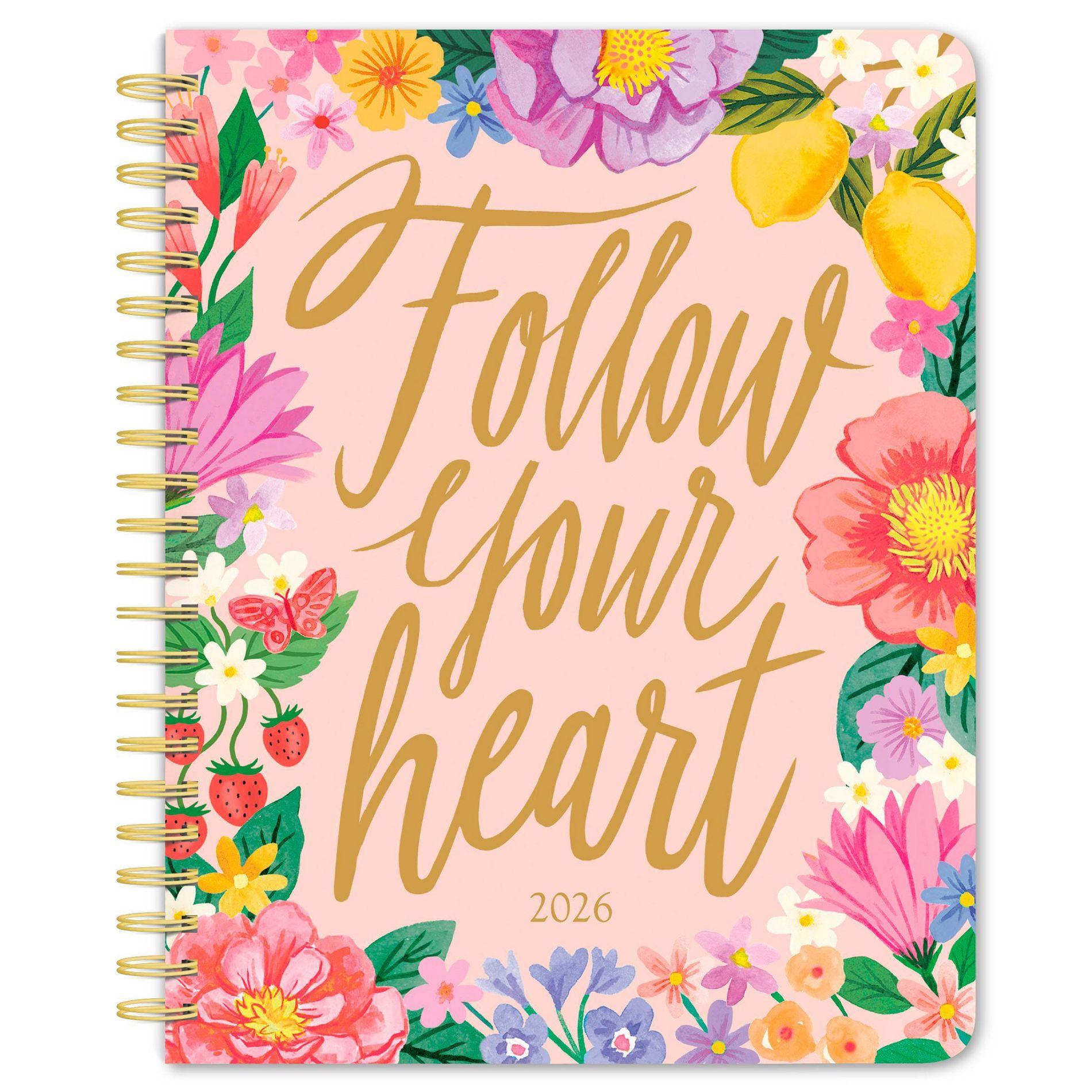 BrownTrout Bonnie Marcus 2026 6"x7.75" Desk Planner Foil Stamped Cover