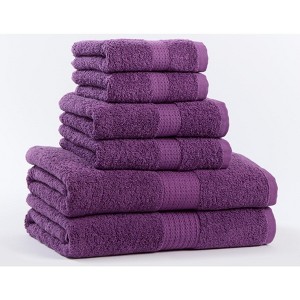 BrylaneHome BH Studio 6 Piece Bath Towel Set - 1 of 3