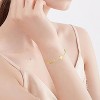 14K Gold Love Bracelet, Multiple Heart-Shaped Pendants on Delicate Chain, Romantic Jewelry for Women - 2 of 4