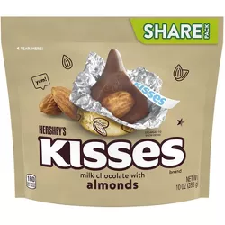 Hershey's Kisses Almond Chocolate Candy - 10oz