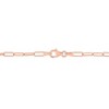 EVERLY JEWELRY | Rose Plated Sterling Silver Fancy Paperclip Chain Necklace - 16 in - 2 of 4
