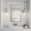 MAYEERTY Aluminum Alloy Minimlist Modern High Definition Dressing Mirror for Bedroom Entryway Gold - 2 of 3