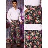 INSPIRE CHIC Men's Floral Pattern Regular Fit Dress Pants - 4 of 4