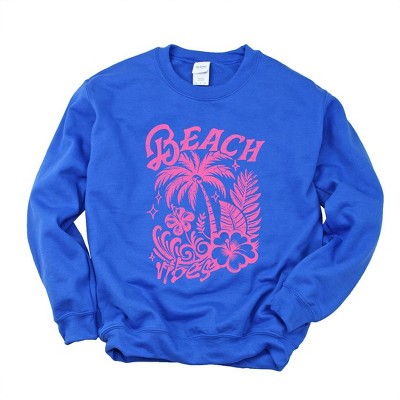 Simply Sage Market Women's Graphic Sweatshirt Beach Vibes Distressed