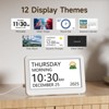 Aoibox Digital Date Clock with 12 Themes, 20 Alarms & Reminders, Semi-Auto Dimming, 12/24H, Auto DST for Desktop, Office, Students - 2 of 4