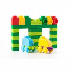 UNiPLAY Traffic Series — Toy Stacking Blocks, Set for Creativity, Early Learning Toy, Build Your Own Vehicles for Ages 3 Years Old and Up - 1 of 4