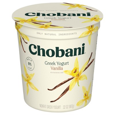 Chobani Vanilla Blended Nonfat Greek Yogurt - 32oz