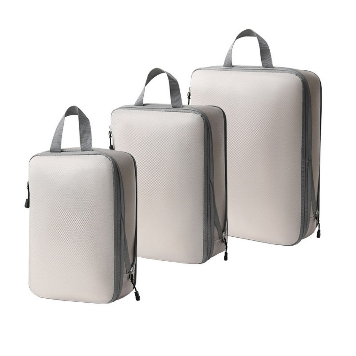 Alilang 3-Piece Compression Packing Cube Set with Zipper Closure and Carry Handles Design - thumbnail 5