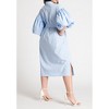 ELOQUII Women's Plus Size Balloon Sleeve Shirt Dress - 4 of 4
