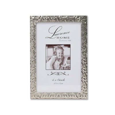 Lawrence Frames 710846 Shimmer Silver Metal 6.54" x 4.57" Picture Frame 