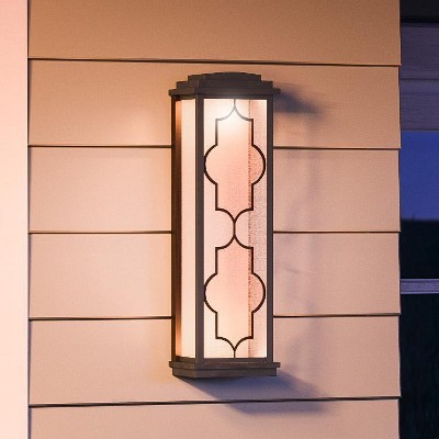 Urban Ambiance Luxury Contemporary Outdoor Wall Light,  22" x 6-3/4",  Architectural Bronze Finish, UHP1201