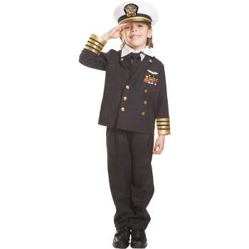 Dress Up America Navy Admiral Costume For Toddlers