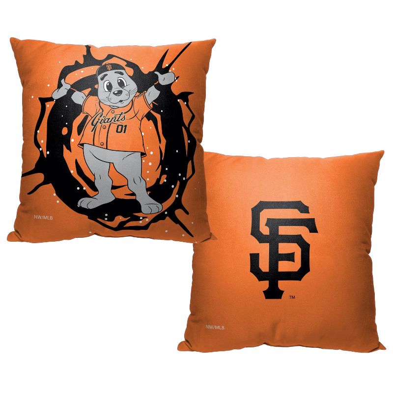 18&#34;x18&#34; MLB San Francisco Giants Mascot Printed Decorative Throw Pillow, 3 of 6