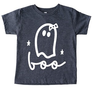 Boo Ghost Bow - Youth Short Sleeve Graphic T-Shirt and Toddler Short Sleeve Graphic T-Shirt - 1 of 3