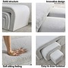 46" Bench Long Bench With 4 Nesting Benches For Bedroom, Velvet End Of Bed Modern Contemporary Design Ottoman Couch Fireplace Bench - 2 of 4