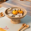 Mela Artisans Aranya Mangowood Pedestal Fruit Bowls - 3 of 4