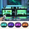 Bestier 63 Inch LED TV Stand with Glass Shelves - 2 of 4
