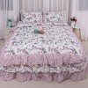 Crushed Floral 3-Piece Comforter Set, King Size – Includes 1 Soft Lightweight Comforter and 2 Matching Pillowcases, Elegant Bedding - 4 of 4