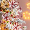 TopComfy Decorative Object Cream Ball Wreath Set of 6 for Holiday Party Decorations, Off-White, 6.7"*6.7"*1" - 4 of 4