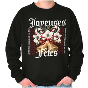 Christmas Bells Joyeuse's Fetes Sweatshirt for Men or Women Brisco Brands - 1 of 4
