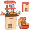 Hachikiko 3 in 1 Kids Kitchen Playset,Foldable Converts to Travel Luggage with 36Pcs Play Accessories, Pretend Play Toys for Toddlers 3-6Y - 3 of 4