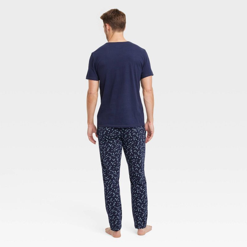 Men&#39;s 2pc Knit Pajama Set - Goodfellow &#38; Co&#8482; Blue, 2 of 3