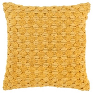 Rizzy Home 20"x20" Oversize Solid Textured Square Throw Pillow Cover - 1 of 4