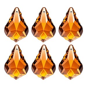 Unique Bargains Hanging Ornament DIY Craft K9 Crystal Pendant Teardrop beads 6 Pcs - 1 of 4