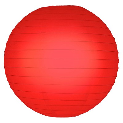 5ct 10&#34; Round Paper Lanterns Red