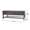 NicBex Storage Bench with Metal Frame PE Wicker for Bedroom and Entryway - 4 of 4
