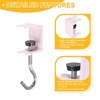 Unique Bargains Steel Adjustable Hanging Bag Desk Mount Utility Rabbit J Hooks 4 Pcs - 3 of 4