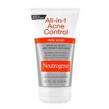 Neutrogena All-In-1 Acne Control Daily Scrub Acne Treatment - Scented - 4.2 fl oz
