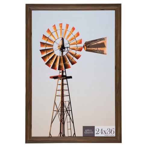 24x36 Walnut Large Wall Frame Gallery Perfect Target