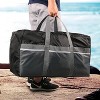 Hachikiko Foldable Travel Duffel Bag - 96L Lightweight Waterproof Large Capacity Sports Bag for Travel, Hiking & Outdoor Activities - 3 of 4