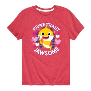 Boys' - Baby Shark - Valentine's Day Short Sleeve Graphic T-Shirt - 1 of 4
