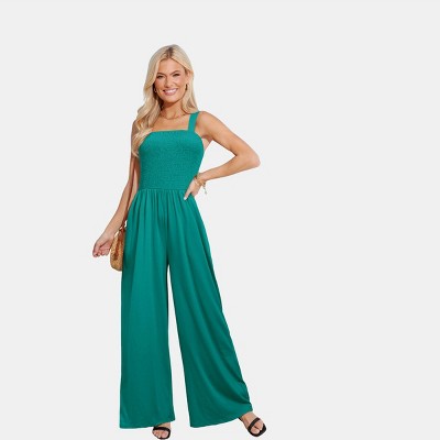 Women's Elegant Square Neck Jumpsuit for Casual Summer Look - Cupshe