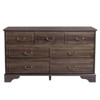 Karl Home 7-Drawer Brown MDF (Medium-Density Fiberboard) 53.94in. W Chest of Drawer - 2 of 4