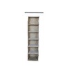 6 Shelf Hanging Closet Organizer Gray - Room Essentials™ - image 2 of 3