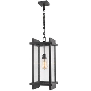 Fallow Outdoor Chain Light - 1-Bulb Aluminum Fixture for Patio & Gazebo, Dimmable, 10" x 22.5" - 1 of 1