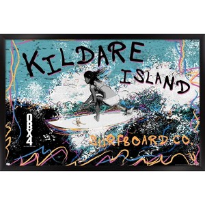 Trends International Netflix Outer Banks: Season 4 - Female Kildare Island Surfboard Co. Framed Wall Poster Prints - 1 of 4