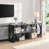 KIGFTSOD 70.87'' 3-Tier Industrial Console Table - Narrow Long Entry Table with Storage for Entryway, Living Room, Foyer, Hallway - 2 of 4