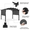 Outdoor arch gazebo, aluminum gazebo with retractable canopy, sturdy, easy to install, arch gazebo for backyard, lawn, patio - 4 of 4