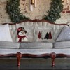Christmas Pillow Covers 18x18 Set of 2 Let it Snow Snowman Christmas Trees Xmas Grey - 3 of 3